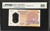 Egypt 10 Pounds ND 2022 Polymer P 81 Gem UNC PMG 66 EPQ