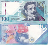 Peru 100 Soles 2021/2025 P 199 New Date and Sign UNC