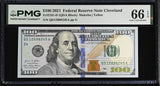 United States 100 Dollars USA 2021 P 555 D Cleveland Gem UNC PMG 66 EPQ