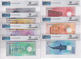 Maldives set 7; 5 -1000 Rufiyaa 2015 Matching P A26-P31 Gem UNC PMG 66 67 68 EPQ