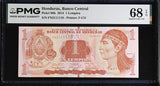 Honduras 1 Lempira 2014 P 96 b #3111118 Superb Gem UNC PMG 68 EPQ TOP POP