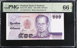 Thailand 500 Baht ND 1996 P 103 Sign 72 Gem UNC PMG 66 EPQ