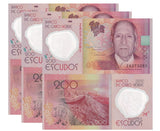Cape Verde 200 Escudos 2014 Polymer P 71 ZA Prefix UNC LOT 3 PCS