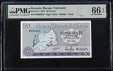 Rwanda 50 Francs 1976 P 7 c Gem UNC PMG 66 EPQ