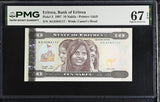 Eritrea 10 Nakfa 1997 P 3 Superb Gem UNC PMG 67 EPQ