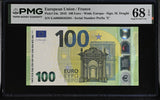 Euro 100 Euro France 2019 P 24 e Prefix EA Superb Gem UNC PMG 68 EPQ