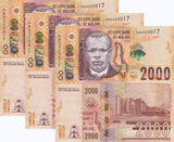 Malawi 2000 Kwacha 2022 P 70 Magistrate Court, Blantyre UNC LOT 3 PCS