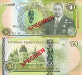 Tonga 50 Pa'anga ND 2021 P 48A Sign Tuionetoa Lavemaau SPECIMEN UNC