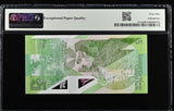 East Caribbean 5 Dollars ND 2021 P 55Aa Polymer Superb Gem UNC PMG 69 EPQ