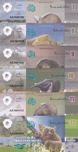 Pacific Ocean set 6, 7 8 9 10 11 12 Dollars 2016 Fantasy IGUANA Pangolin
