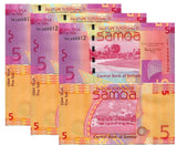 Western Samoa 5 Tala 2012 P 38 b UNC LOT 3 PCS