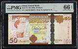 Libya 50 Dinars ND 2008 P 75 Gem UNC PMG 66 EPQ