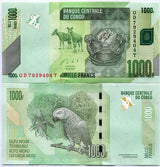 Congo 1000 Francs 2020 P 101 c UNC
