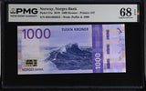 Norway 1000 Kroner 2019 P 57 a Superb Gem UNC PMG 68 EPQ