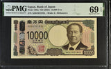 Japan 10000 Yen ND 2024 P 109 Shibusawa Superb Gem UNC PMG 69 EPQ TOP POP