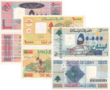 Lebanon Set 3 UNC 5000 10000 50000 Livres 1998 1999 P 75 76 77