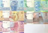 Aruba Set 5 Pcs 10 25 50 100 200 Florin 2019 P 21 22 23 24 25 UNC