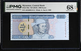 Myanmar 1000 Kyats ND 2019 P 86 a Superb Gem UNC PMG 68 EPQ TOP POP