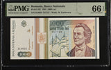 Romania 1000 Lei 1993 P 102 Gem UNC PMG 66 EPQ