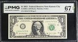 United States 1 Dollar Usa 2021 P 549 J Kansas Superb Gem UNC PMG 67 EPQ
