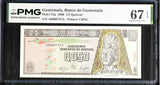 Guatemala 1/2 Half Quetzal 50 centavos 1989 P 72 a Superb Gem UNC PMG 67 EPQ