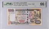 Sri Lanka 500 Rupees 2005 P 119 d Gem UNC PMG 66 EPQ