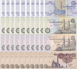 Egypt Set 4 x Lot 10 = 40 UNC 1 25 50 50 Piastres Random Date P 57 58 70 71