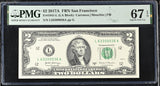 United States 2 Dollars Usa 2017A P 545 L San Fran UNC Superb Gem PMG 67 EPQ