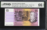 Australia 5 Dollars ND 1991 P 44 g Gem UNC PMG 66 EPQ
