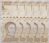 Venezuela 5 Million Bolivares Digitales 2021 P 115 UNC LOT 5 PCS