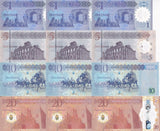 Libya Set 4 X LOT 3 = 12 UNC 1 5 10 20 Dinar 2019 2025 P 85 P NEW Polymer
