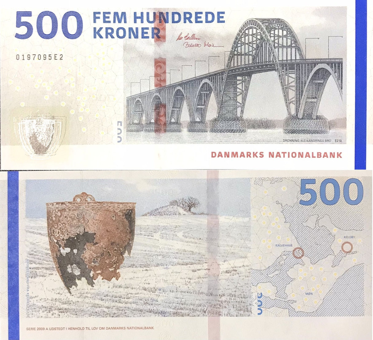 Denmark 500 Kroner ND 2019 P 73 Callesen & Møller UNC