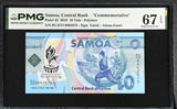 Samoa 10 Tala 2019 Polymer P 45 Commemorative Superb Gem UNC PMG 67 EPQ