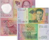 Cape Verde Set 2 PCS 200 500 Escudos 2014 P 71 P 72 UNC