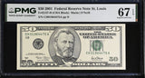 United States 50 Dollars USA 2001 P 513 H St.Louis Superb Gem UNC PMG 67 EPQ Top