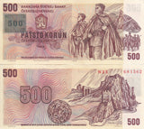 Czech Republic 500 Korun 1973 ND 1993 P 2 b UNC