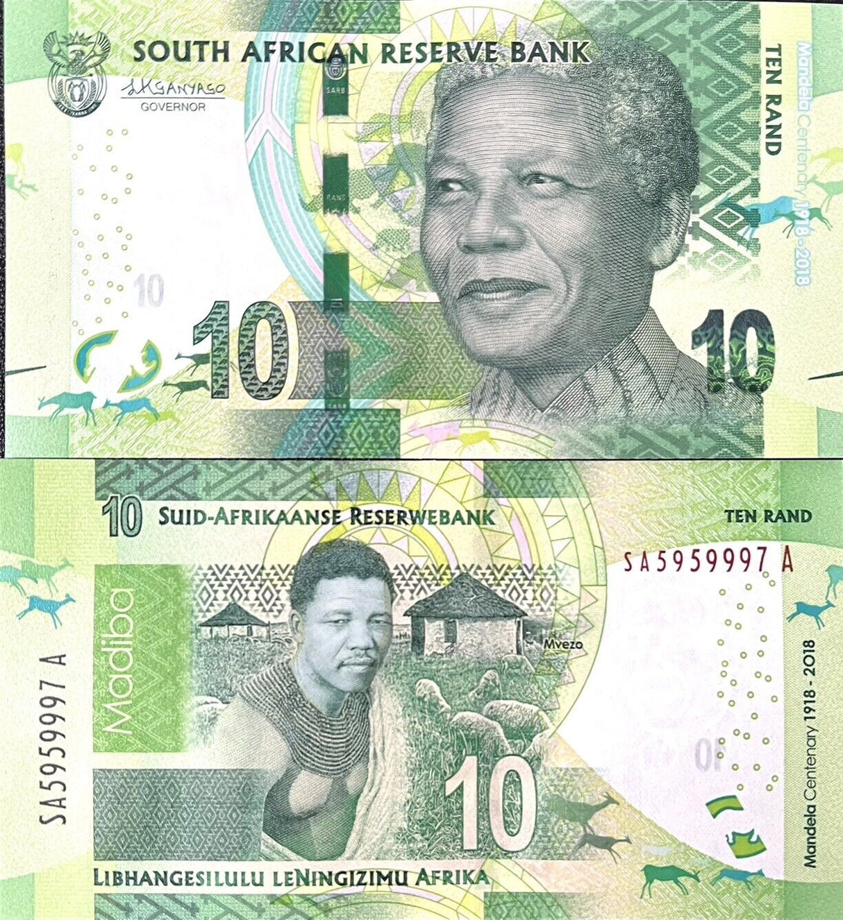 South Africa 10 Rands 2018 Comm. P 143 UNC
