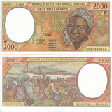 Central African States Congo 2000 Fr. 2000 P 103Cg Aunc