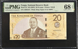 Tonga 20 Pananga ND 2023 P 53 Superb Gem UNC PMG 68 EPQ TOP POP