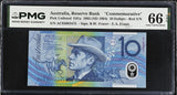 Australia 10 Dollars 1993 / 1994 Fraser Red S/N Commemorative Gem UNC PMG 66 EPQ