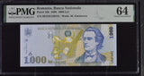 Romania 1000 Lei 1998 P 106 Choice UNC PMG 64