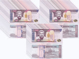 Mongolia 5000 Tugrik 2024 NEW Blind Mark P 76 UNC LOT 25 PCS 1/4 Bundle