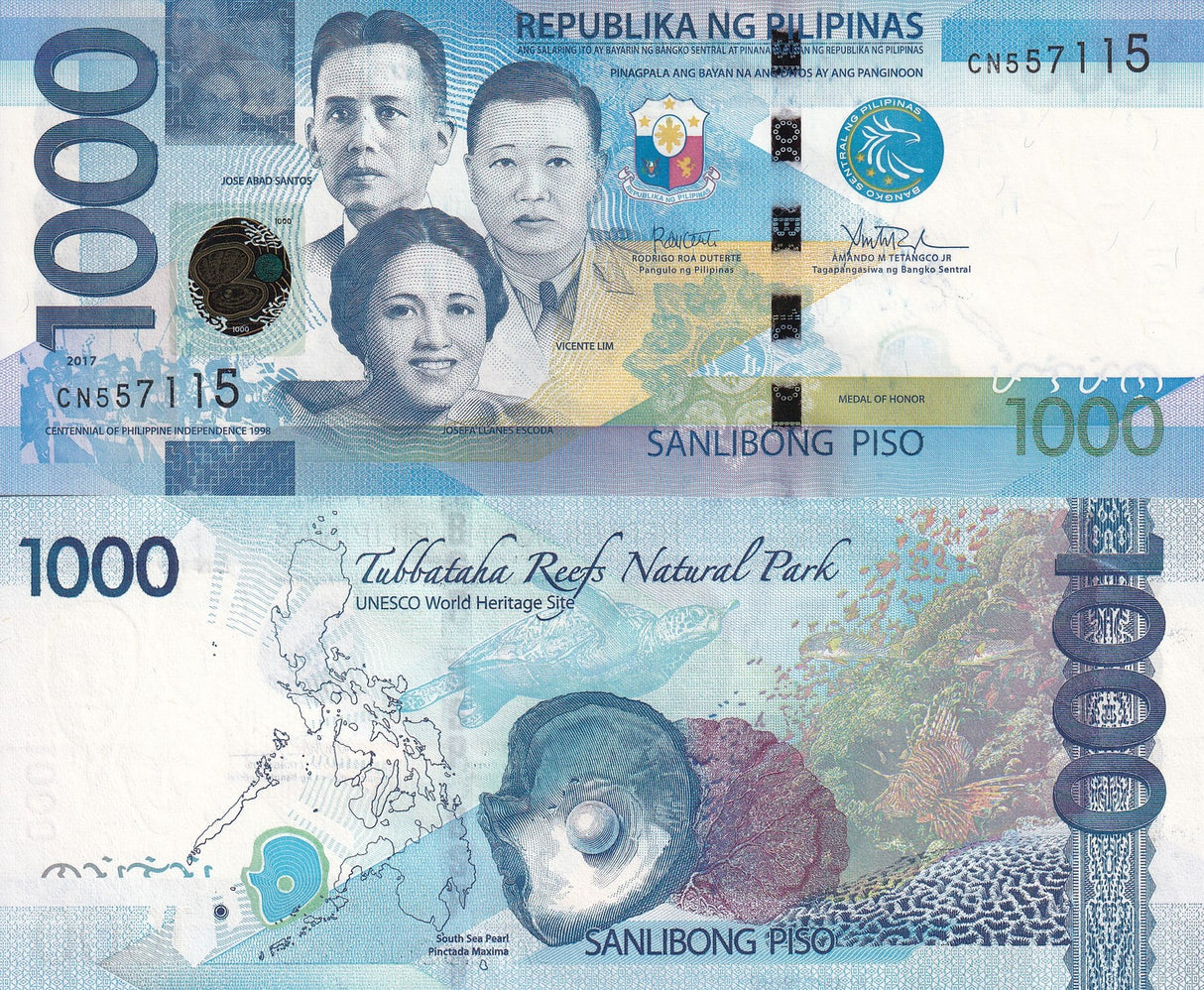 Philippines 1000 Piso 2017 P 211 d UNC