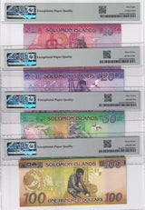 Solomon Set 4; 10-50 100 Dollars ND 2017 P 33 34-36 Superb Gem UNC PMG 67 68 EPQ
