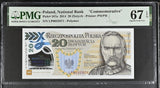 Poland 20 Zlotych 2014 P 187 a Commemorative Superb GEM UNC PMG 67 EPQ