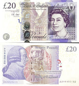 Great Britain 20 Pounds 2006 P 392 c Sign V. Cleland Queen Elizabeth QEII UNC