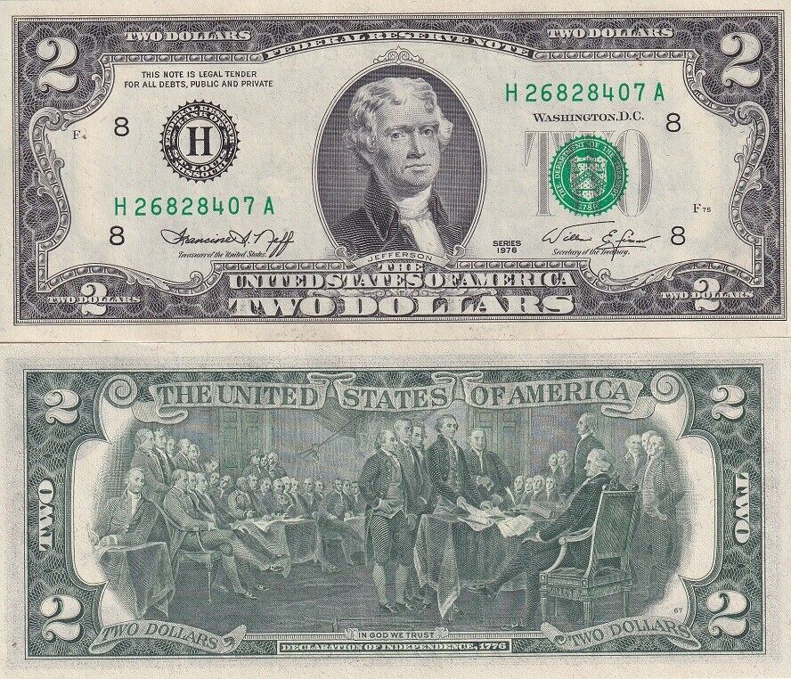 United States 2 Dollars USA 1976 P 461 St. Louis H LOT 5 UNC