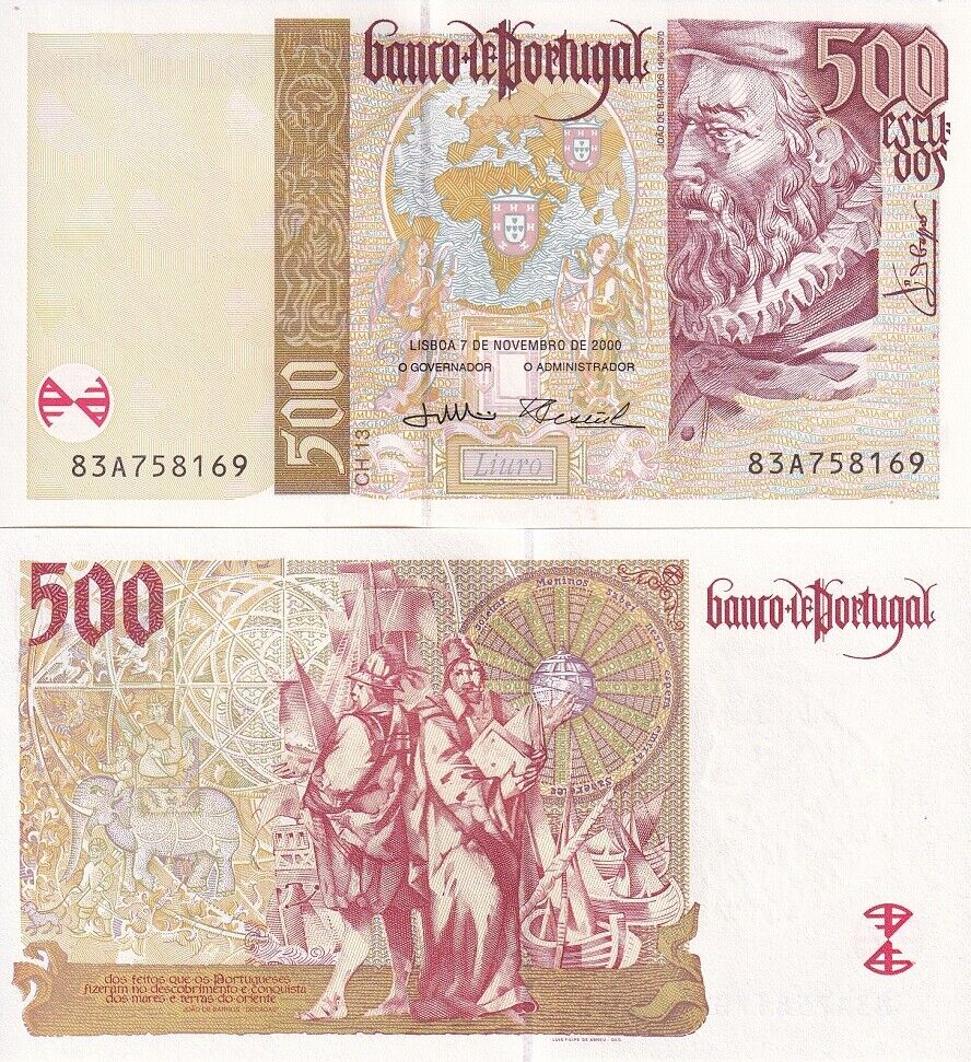 Portugal 500 Escudos 2000 P 187 c UNC