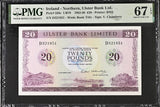 Northern Ireland 20 Pounds 1982 P 328 c Superb Gem UNC PMG 67 EPQ