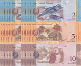 Venezuela SET 3 x LOT 10 = 30 UNC 2 5 10 Bolivares Random Years P 88 89 90